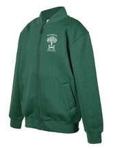 BOMBER JACKET - ZIP-WHITE PRINT