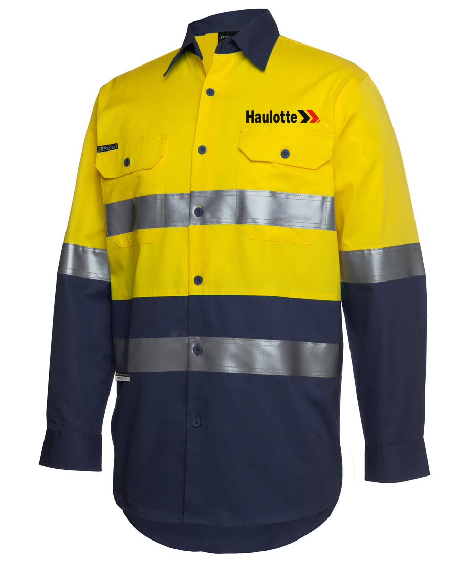BISLEY HI VIS Long Sleeve Work Shirt (BS6896)