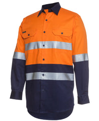 BISLEY HI VIS Long Sleeve Work Shirt (BS6896)