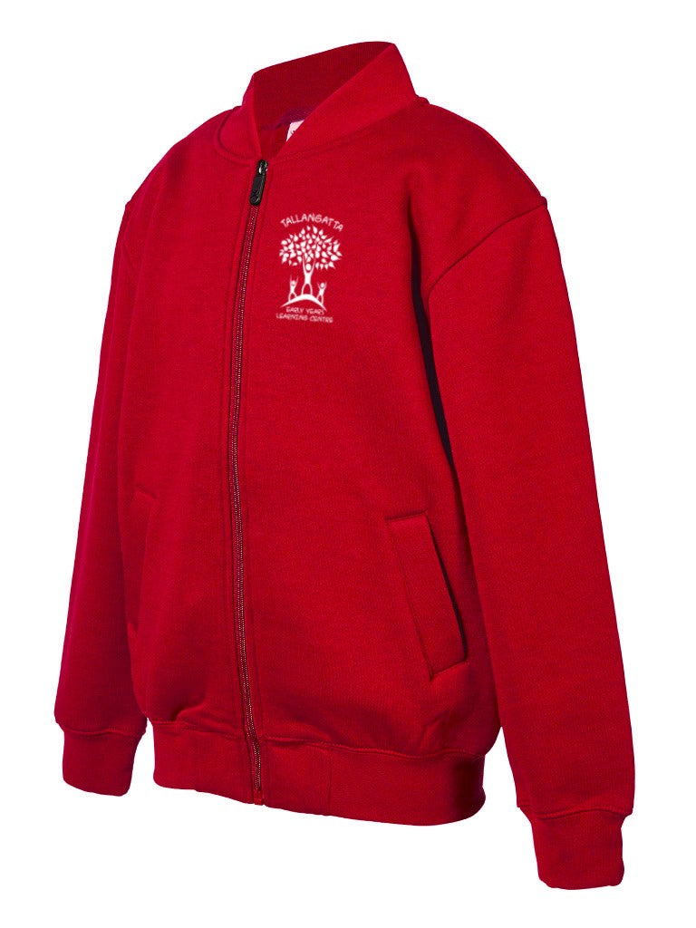 BOMBER JACKET - ZIP-WHITE PRINT